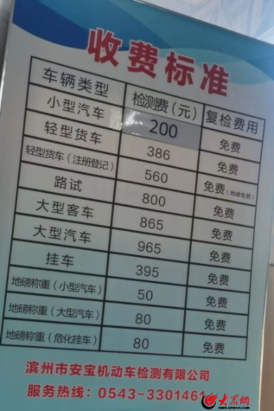 汽车检验需要多少钱
